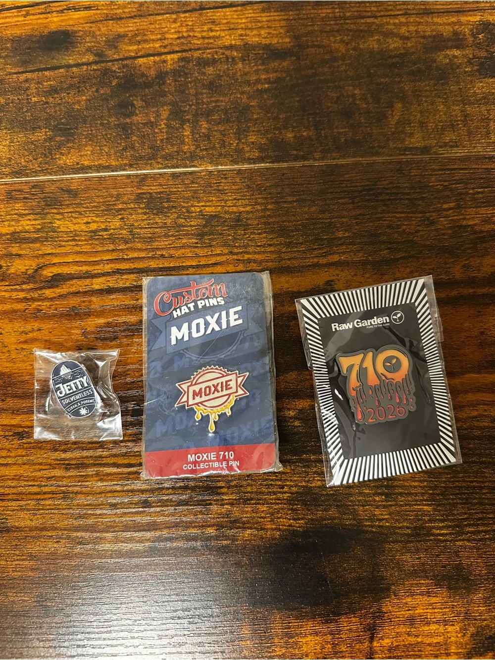 Cannabis 420 -710 Collectible Pin - Red and Gold Design